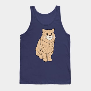 Chubby Orange Cat Tank Top